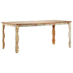 Table de salle à manger 180x90x76cm Bois de récupération solide 