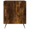 Table de chevet chêne fumé 40x40x50 cm bois d'ingénierie 