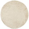 Tapis shaggy PAMPLONA poils longs moderne doré Ø 80 cm 
