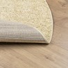 Tapis shaggy PAMPLONA poils longs moderne doré Ø 80 cm 