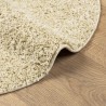 Tapis shaggy PAMPLONA poils longs moderne doré Ø 80 cm 