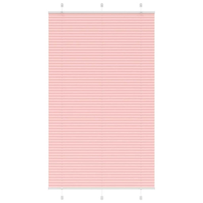 Store plissé rose 115x200 cm largeur du tissu 114,4cm polyester 