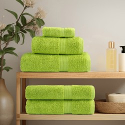 Serviettes de visage de qualité sup. SOLUND 4 pcs vert pomme 