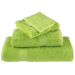 Serviettes de visage de qualité sup. SOLUND 4 pcs vert pomme 