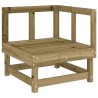 Salon de jardin 5 pcs bois de pin imprégné 