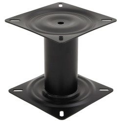 Piédestal de siège de bateau noir 18 cm acier 