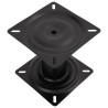Piédestal de siège de bateau noir 18 cm acier 