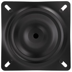 Piédestal de siège de bateau noir 18 cm acier 