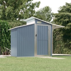 Abri de jardin Gris 270x130x208,5 cm Acier galvanisé 