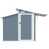 Abri de jardin Gris 270x130x208,5 cm Acier galvanisé 