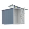 Abri de jardin Gris 270x130x208,5 cm Acier galvanisé 