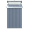 Abri de jardin Gris 270x130x208,5 cm Acier galvanisé 
