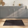 Tapis rectangulaire marron foncé 80x100 cm bambou 