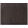 Tapis rectangulaire marron foncé 80x100 cm bambou 