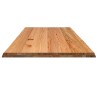 Dessus de table marron clair bois chêne massif rectangulaire 
