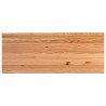 Dessus de table marron clair bois chêne massif rectangulaire 