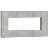 Ensemble de meubles TV 8 pcs Gris béton Bois d'ingénierie 