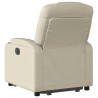 Fauteuil inclinable Crème Similicuir 