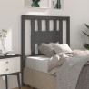 Tête de lit Gris 106x4x100 cm Bois massif de pin 
