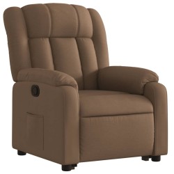 Fauteuil inclinable Marron Tissu 