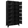 Armoire à casiers Noir 90x40x180 cm Acier 