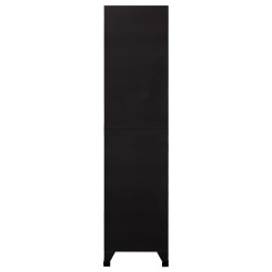 Armoire à casiers Noir 90x40x180 cm Acier 
