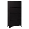 Armoire à casiers Noir 90x40x180 cm Acier 