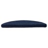 Tapis autoadhésifs 10 pcs Bleu marine 56x17x3 cm Aiguilleté 