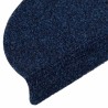 Tapis autoadhésifs 10 pcs Bleu marine 56x17x3 cm Aiguilleté 