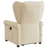 Fauteuil inclinable de massage Crème Tissu 