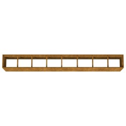 Lit surélevé de jardin 360x40x80 cm acier corten 