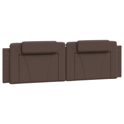 Lit avec matelas marron 180x200 cm similicuir 