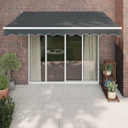 Auvent rétractable automatique anthracite 3x2,5 m 