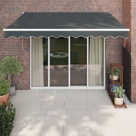 Auvent rétractable automatique anthracite 3x2,5 m 