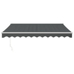 Auvent rétractable automatique anthracite 3x2,5 m 