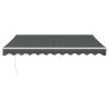 Auvent rétractable automatique anthracite 3x2,5 m 