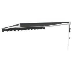 Auvent rétractable automatique anthracite 3x2,5 m 