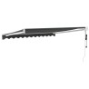 Auvent rétractable automatique anthracite 3x2,5 m 