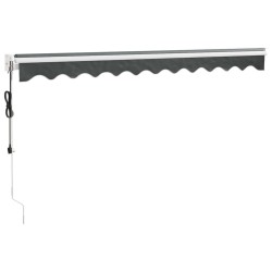 Auvent rétractable automatique anthracite 3x2,5 m 