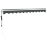 Auvent rétractable automatique anthracite 3x2,5 m 