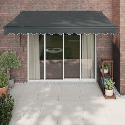 Auvent rétractable automatique anthracite 3x2,5 m 