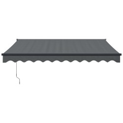 Auvent rétractable automatique anthracite 3x2,5 m 