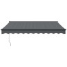Auvent rétractable automatique anthracite 3x2,5 m 