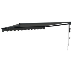 Auvent rétractable automatique anthracite 3x2,5 m 