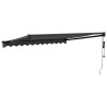 Auvent rétractable automatique anthracite 3x2,5 m 