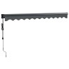 Auvent rétractable automatique anthracite 3x2,5 m 