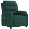 Fauteuil inclinable de massage électrique vert foncé velours 