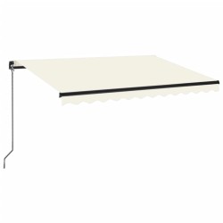 Auvent manuel rétractable 300x250 cm Crème 
