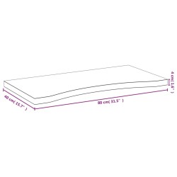 Dessus de bureau 80x40x4 cm bambou 