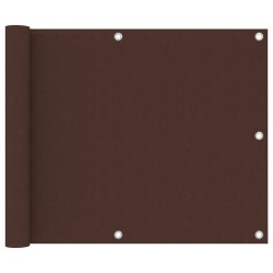 Écran de balcon Marron 75x600 cm Tissu Oxford 